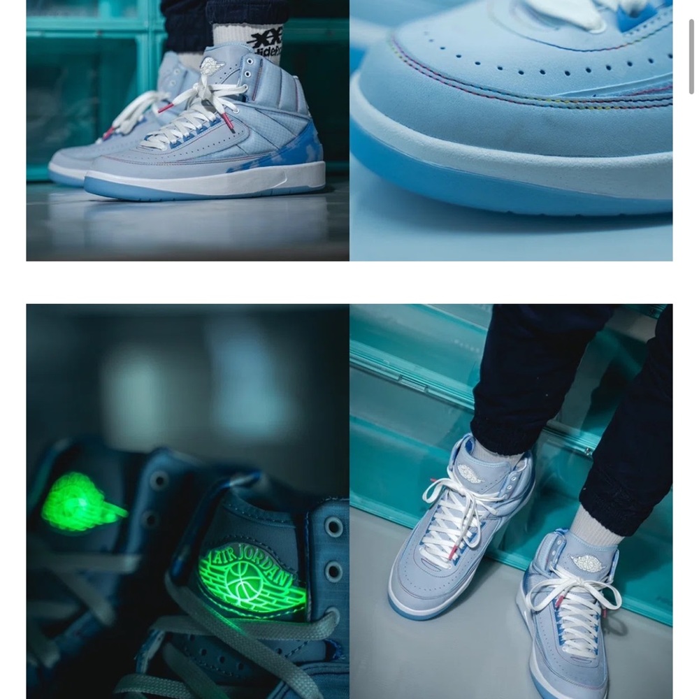 J Balvin x Air Jordan 2, equipped with LED lights,